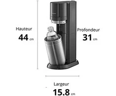 Gazuotų gėrimų gaminimo aparatas SodaStream DUO + 3 buteliukai