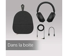 Belaidės ausinės Sony WH-1000XM5 su triukšmo slopinimo technologija, Juodos