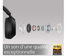 Belaidės ausinės Sony WH-1000XM5 su triukšmo slopinimo technologija, Juodos