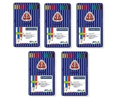 Spalvoti pieštukai tribriauniai STAEDTLER ERGO SOFT, 12 spalvų