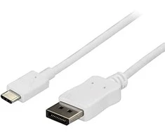 USB laidas StarTech USB-C – DisplayPort 1,8 m Baltas (CDP2DPMM6W)
