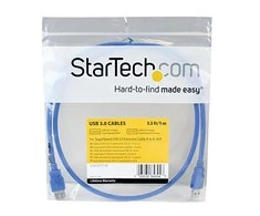 USB kabelis StarTech USB-A - USB-A 1 m mėlynas (USB3SEXT1M)