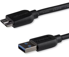 Kabelis USB StarTech USB-A - micro-B 0,5 m Juodas (USB3AUB50CMS)