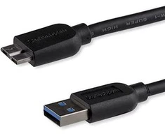 Kabelis USB StarTech USB-A - micro-B 0,5 m Juodas (USB3AUB50CMS)