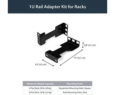 Startech Components Serverio stelažo gylio adapterio rinkinys – 1U