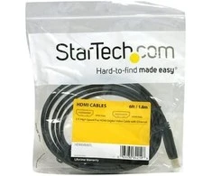 Kabelis StarTech HDMI - HDMI 1,8m Juodas (HDMIMM6FL)
