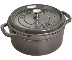 Ketaus puodas STAUB Cocotte 20cm 2,2l, grafito spalvos