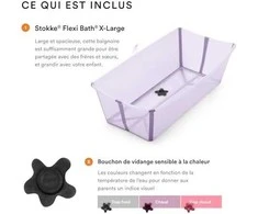 Stokke Flexi Bath - X-Large sulankstoma kūdikio vonelė | Levandos