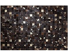 Beliani Odos skiautės kilimas 160 x 230 cm rudos spalvos BANDIRMA