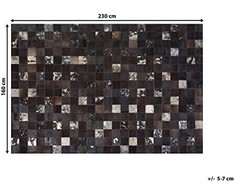Beliani Kilimas BANDIRMA rudas 160 x 230 cm natūrali oda