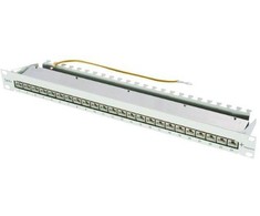 Telegärtner Karl Gärtner Telegärtner 19 colių patch Panel MPP24-HS K Cat.6A - RJ-45 - Cat6a - Pilka - Tvirtinimas ant stovo - 1U - 482,6 mm