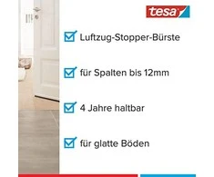 TESA USZCZELKA SZCZOTKOWA POD DRZWI 1m x 37mm BRĄZ