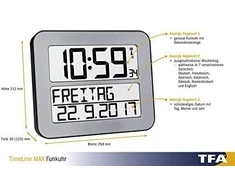 TFA Skaitmeninis sienos laikrodis - Dostmann (60.4512.54)