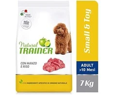 Trainer Natural Adult Mini sausas maistas su jautiena ir ryžiais šunims 7kg