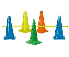 Estafečių kūgis TREMBLAY 50cm 12 skylių yellow