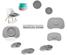 Twistshake kilimėlis su tvirtinama lėkšte rožinis 78439 78439