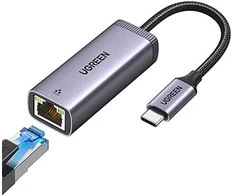 Adapteris Ugreen Type C RJ45 1Gbps pilka