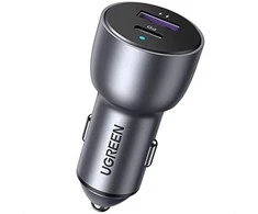 Automobilinis įkroviklis Ugreen CD213 USB-C/USB-A 36W pilkas