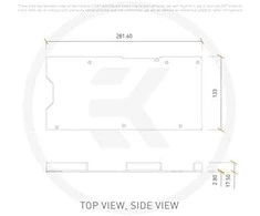 Ek Water Blocks EK Vanduo Blocks EK-Quantum Vector² Strix RTX 3070 Ti - nikiel