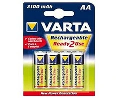Įkraunami elementai Varta Accu AA Ready2Use NiMH 2100 mAh, 4 vnt.