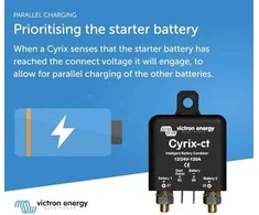 Victron Energy Victron energijos akumuliatoriaus separatorius cyrix-ct 12/24-120