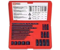 Grąžtas Varžtų išsukimo komplektas M5-M16 25vnt., KS Tools