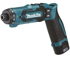 Makita DF012DSJ Akumuliatorinis suktuvas 7,2V; 2x1,5Ah Li-ion; 8Nm; 1/4"; LED; 2-greičiai, MAKPACK