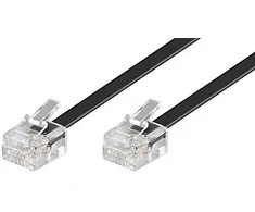 Goobay Modulinis telefono kabelis 50318 11/RJ14 vyr. (6P4C), RJ11/RJ14 vyr. (6P4C), 6 m, Juodas