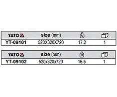 YATO ĮRANKIŲ VEŽIMĖLIS MODULINIS 3 DALIS 09101