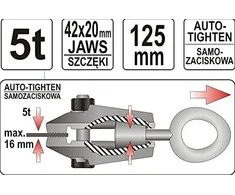 YATO KLAMRA BLACHARSKA SAMOZACISKOWA 2542