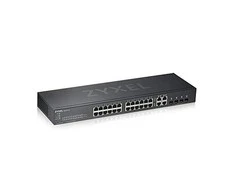 Šakotuvas ZYXEL GS1920-24V2, 28 PORT SMART MANAGED SWITCH 24X GIGABIT COPPER AND 4X GIGABIT DUAL PERS., HYBRID MODE, STANDALONE OR NEBULAFLEX CLOUD (5Y WARRANTY)