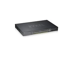 Šakotuvas ZYXEL GS1920-24HPV2, 28 prievadų išmanusis valdomas POE komutatorius, 24 gigabitų vario POE ir 4 gigabitų dviejų asmenų, hibridinis režimas, autonominis arba „Nebulaflex“ debesis, 375 vatų POE (5 metų garantija)