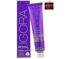 plaukų dažai Schwarzkopf Igora Royal Fashion Lights L-88 Intensyvi raudona 60ml