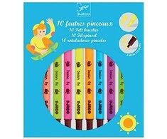 Djeco Dvipusiai flomasteriai - Ryškios spalvos (10 vnt.) ( DJ08799 )