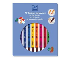 Djeco Dvipusiai flomasteriai - Klasikinės spalvos (10 vnt.) ( DJ08800 )