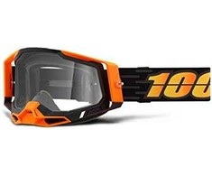 100 % apsauginiai akiniai 100 % RACECRAFT 2 COSTUME 2 (Clear Glass Anti-Fog, LT 88 % -92 % + 10 Slyding) (NAUJIENA)