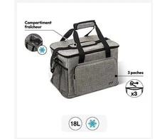 5five Simply Smart Terminis pirkinių krepšys, pilkas, 20 l