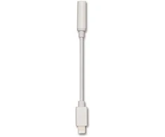 2GO Audio-Adapteris Stereo Lightning 20cm balta
