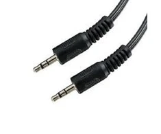 Kabelis 2GO Jack 3.5mm - Jack 3.5mm 1.5m juoda (351021)