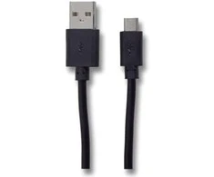 USB kabelis 2GO USB-A - mikroUSB 1 m Juodas (795201)