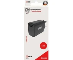 Įkroviklis 2GO 2GO 797271 kroviklis įrenginiams nešiojamas Universalus Juodas AC Inner