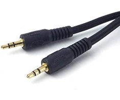 Kabelis MicroConnect Jack 3.5mm - Jack 3.5mm 1m juoda (AULL1)
