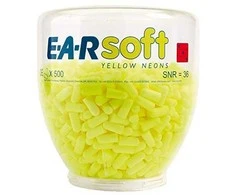 Apsauginiai ausų kamštukai 3M E-A-R Soft; 36 dB; 500 porų; neoniniai