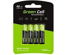 Žalias Cell AKUMULIATORIUS AQ-AA-2000/GC*P4 1,2V Ni-MH HR6, AA Žalias Cell