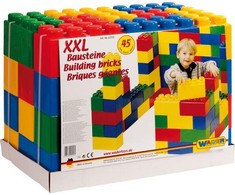 Wader Mega rinkinys milžiniškų kaladėlių XXL 45 elementai 1+