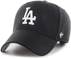 Kepurė 47 Brand 47 prekės ženklo 47 prekės ženklas Los Angeles Dodgers juodos spalvos universalus kepuraitė