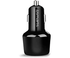 4Smarts automobilinis įkroviklis VoltRoad Ultimate 83W su PD ir QC juodas (juodas)