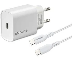 4smarts greito įkrovimo rinkinys 20 W su 1,5 m USB-C į USB-C laidu