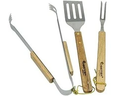 FLORALAND MASTER GRILL Rinkinys AKCESORIÓW DO GRILLA 3 vnt. / DREWNIANE UCHWYTY