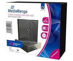 MediaRange CD / DVD Jewelcase Single Retail 5 vnt (BOX31)
